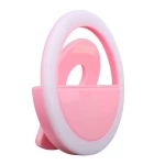 RK-12/PINK White Επαναφορτιζόμενο LED Selfie RING LIGHT