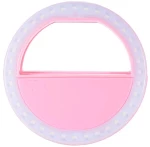 RK-12/PINK White Επαναφορτιζόμενο LED Selfie RING LIGHT