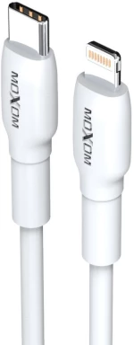 MOXOM Φορτιστής με Θύρα USB-C και Καλώδιο USB-C - Lightning 25W Λευκός