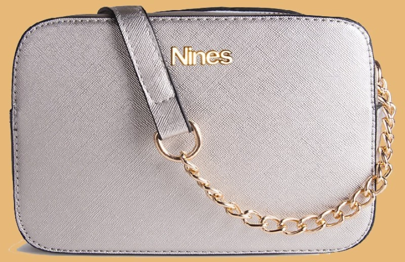 NINES ΤΣΑΝΤΑ ΧΙΑΣΤΙ ΜΕ ΑΛΥΣΙΔΑ ΚΑΙ ΔΙΠΛΟ ΦΕΡΜΟΥΑΡ 181003L9_ΑΣΗΜΙ