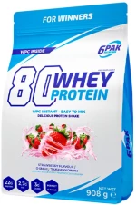6PAK Nutrition 80 Whey Protein | WPC Instant [908 Γραμμάρια] Φράουλα