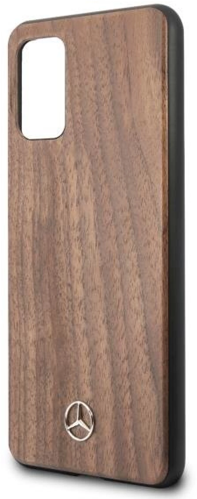 Mercedes MEHCS67VWOLB S20+ G985 hard case brązowy/brown Wood Line Walnut