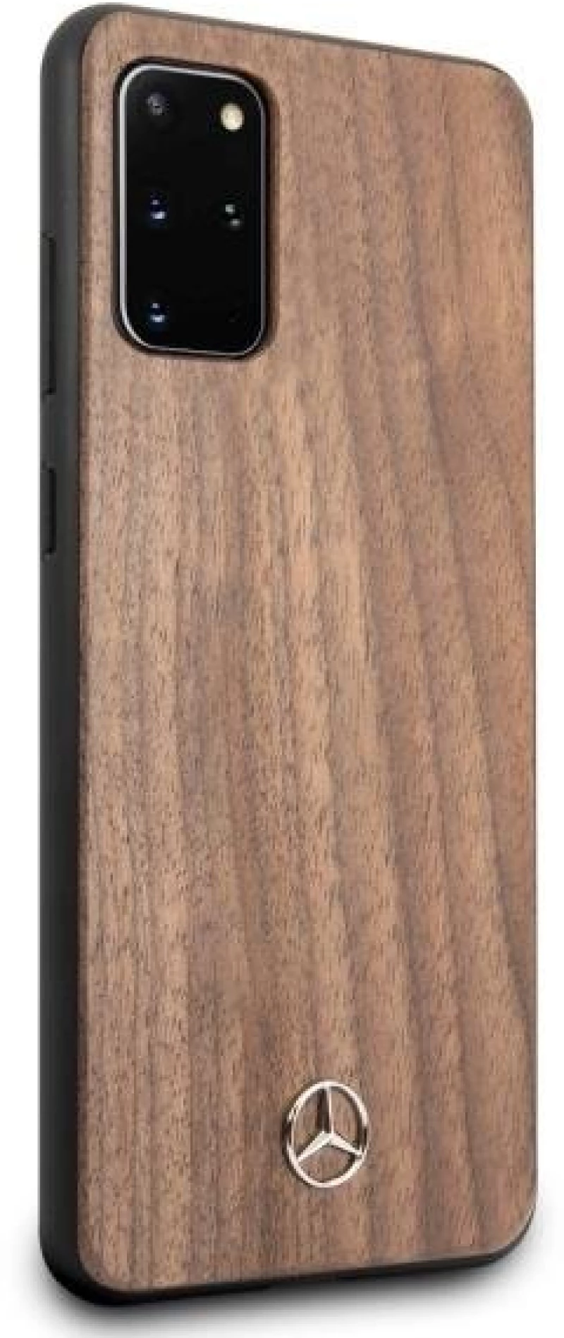 Mercedes MEHCS67VWOLB S20+ G985 hard case brązowy/brown Wood Line Walnut
