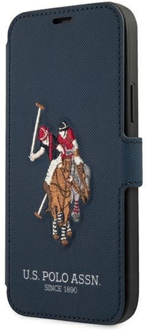 US Polo USFLBKP12LPUGFLNV iPhone 12 Pro Max 6.7 navy blue / navy book Polo Embroidery Collection