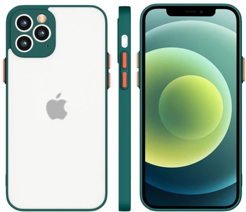 Milky Case silicone flexible translucent case for Samsung Galaxy S21+ 5G (S21 Plus 5G) dark green