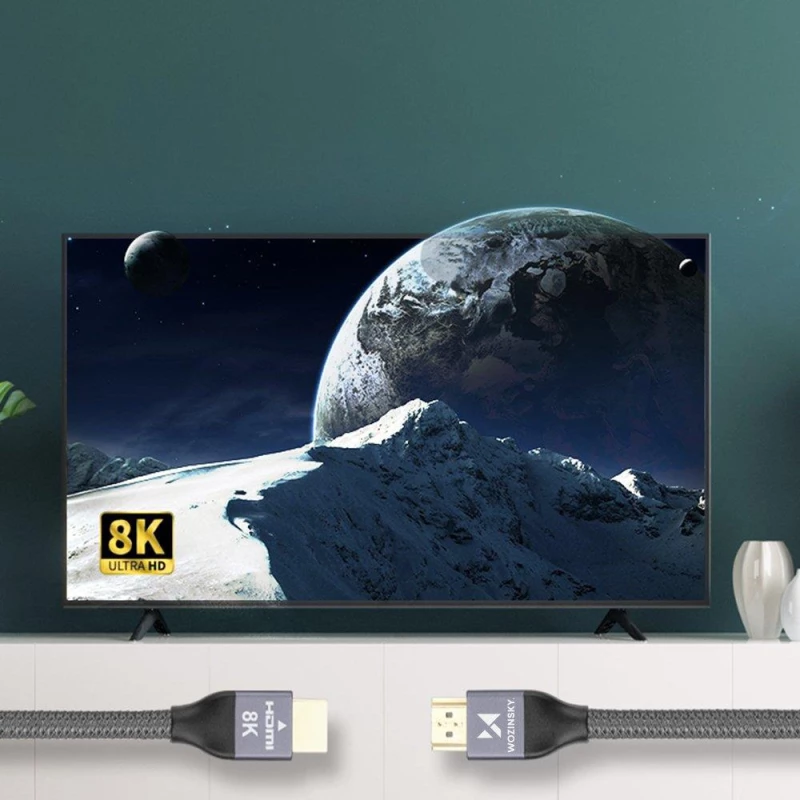Wozinsky HDMI cable 2.1 8K 60 Hz 48 Gbps / 4K 120 Hz / 2K 144 Hz 3m silver (WHDMI-30)