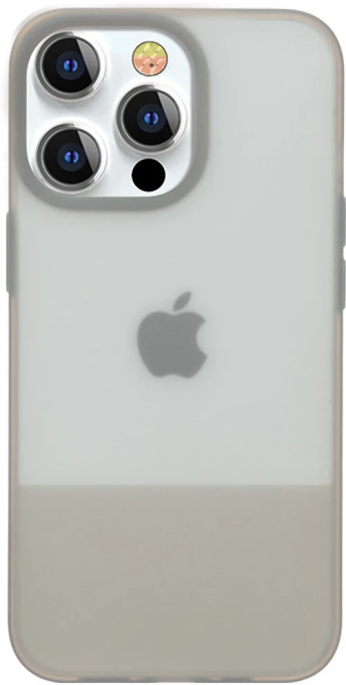 Kingxbar Plain Series case cover for iPhone 13 Pro Max silicone case gray