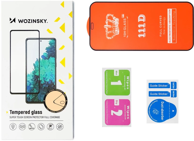 Wozinsky Tempered Glass Full Glue Super Tough Screen Protector Full Coveraged with Frame Case Friendly for Realme 9 Pro black