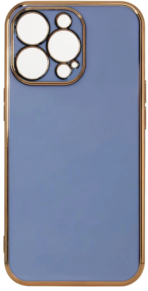 Lighting Color Case for Samsung Galaxy A12 5G gold frame gel cover blue