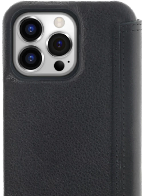 Minim (MM-10387) Minim Book Case - Black, Apple iPhone 14 Pro