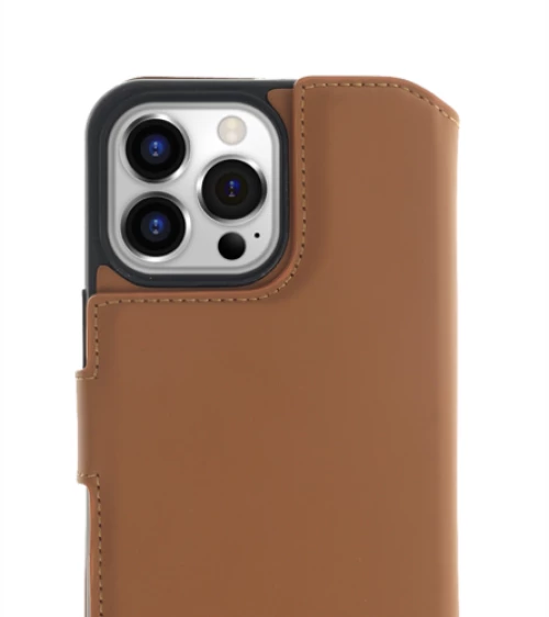 Minim (MM-10400) Minim 2 in 1 Wallet Case - Light Brown, Apple iPhone 14 Pro