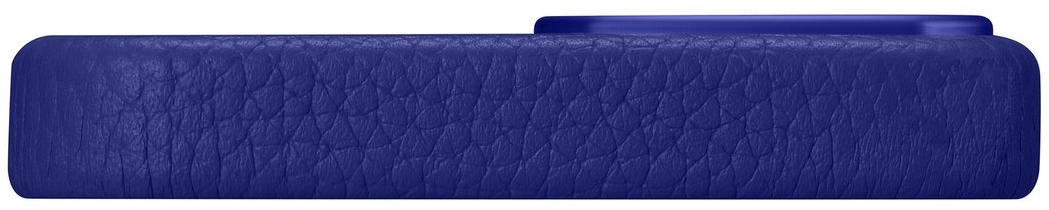 iCarer Litchi Premium Leather Case iPhone 14 Plus Magnetic Leather Case with MagSafe Dark Blue (WMI14220711-DB)