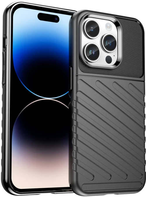 Thunder Case iPhone 14 Pro armored case black