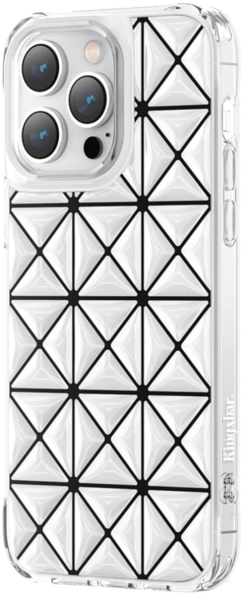 Kingxbar Miya Series case for iPhone 14 Pro Max back cover white