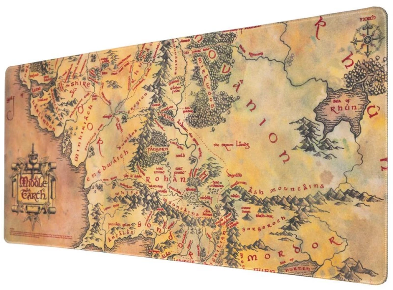 LORD OF THE RINGS - Middle Earth - XL Desktop Mat - 80x35 cm
