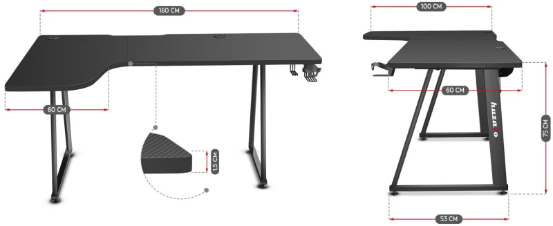 GAMING DESK HUZARO HERO 7.7