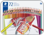 Staedtler - Coloured pencil hexagonal in metal boks, 72 pc (175 M72) / Toys