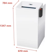 HSM Pure 740 max shredder, 240 l, 4,5x30 mm