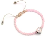 BARBIE - Pink Bead Bracelet - Haert