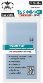Ultimate Guard Precise-Fit Sleeves Resealable Standard Size Transparent (100)