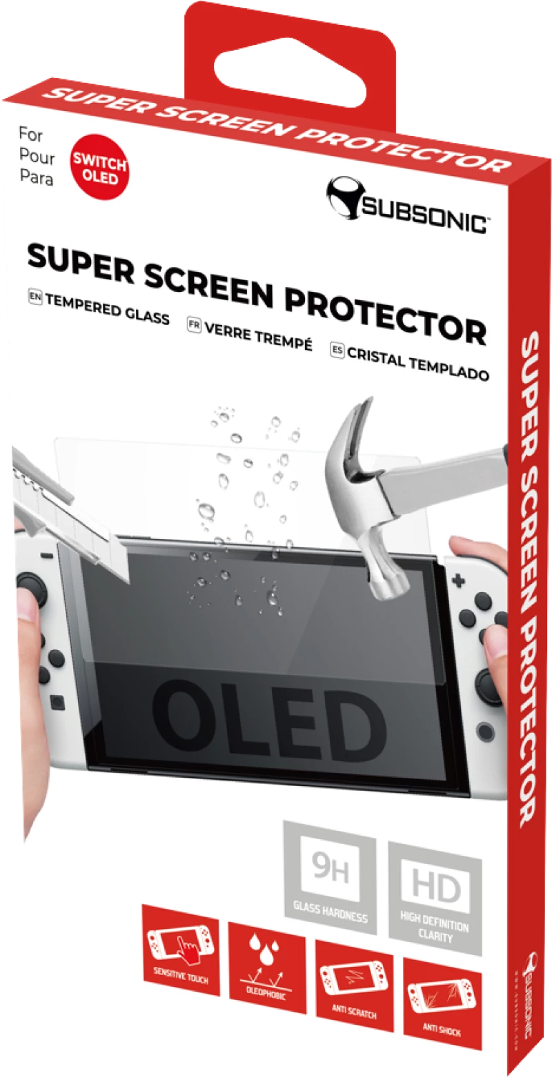 Subsonic Switch Oled Super Screen Protector - Tempered Glass 9H Hd / Nintendo Switch