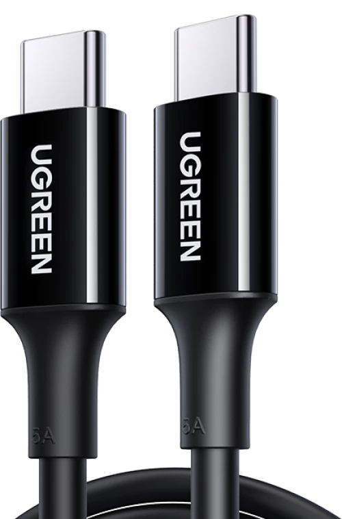 Ugreen US300 USB-C / USB-C cable 480Mb/s 5A 1m - black