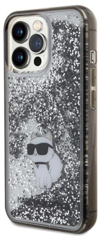 Karl Lagerfeld Liquid Glitter Choupette case for iPhone 13 Pro Max - transparent