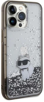 Karl Lagerfeld Liquid Glitter Choupette case for iPhone 13 Pro Max - transparent