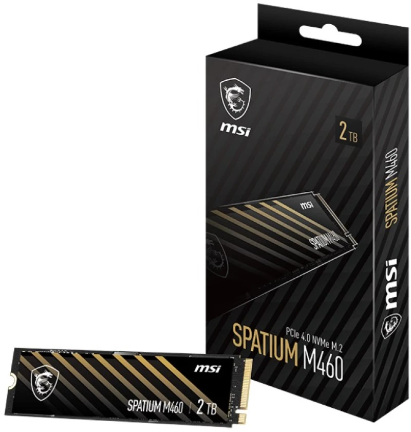 MSI SPATIUM M460 PCIe 4.0 NVMe M.2 1 TB PCI Express 4.0 3D NAND