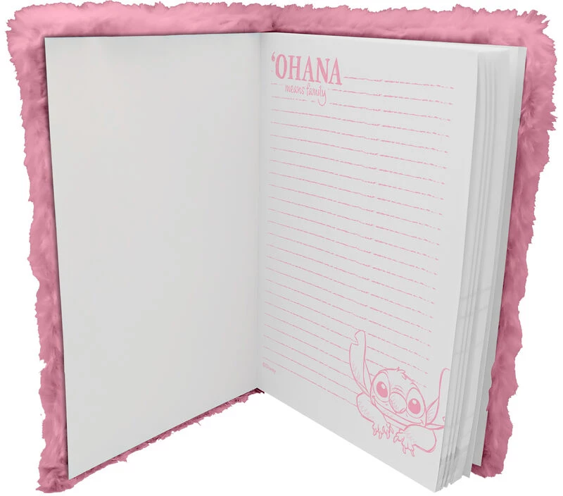 Disney Stitch plush notebook
