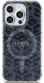 Guess IML GCube MagSafe case for iPhone 15 Pro - black