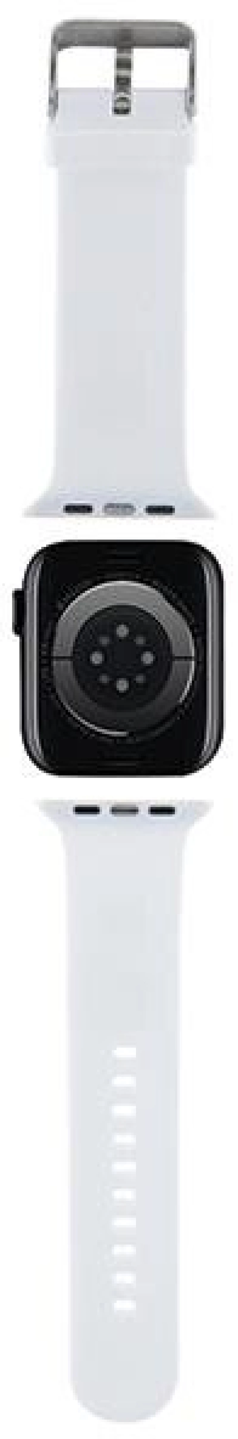 Karl Lagerfeld 3D Rubber Karl Head strap for Apple Watch 42/44/45/49mm - white