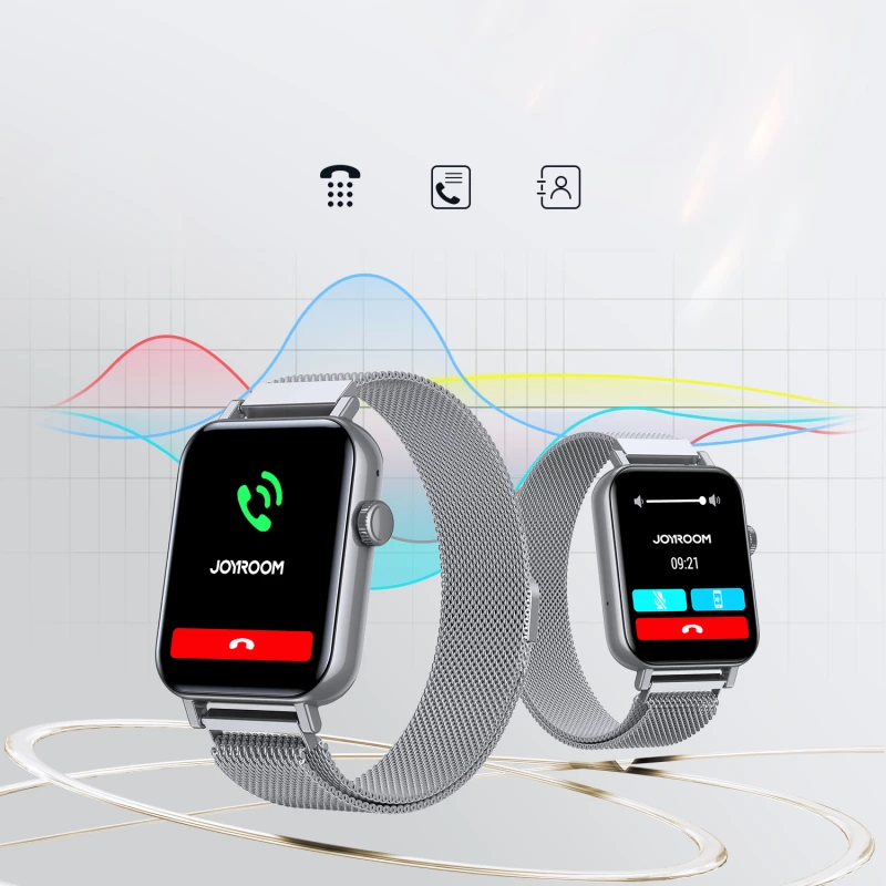 Joyroom JR-FT5 IP68 smartwatch with call answering function - silver