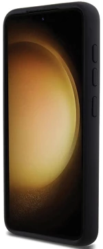 Karl Lagerfeld Silicone Choupette Metal Pin case for Samsung Galaxy S23 - black