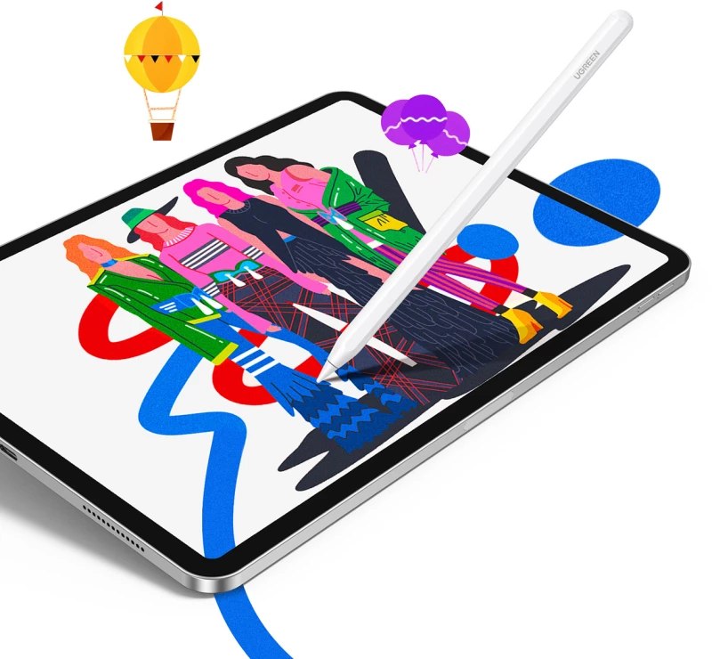 Ugreen LP653 stylus with wireless charging for iPad tablets - white