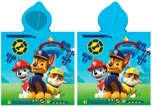 Paw Patrol microfibre poncho towel