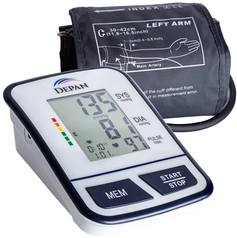 Upper arm blood pressure monitor with arrhythmia detection function