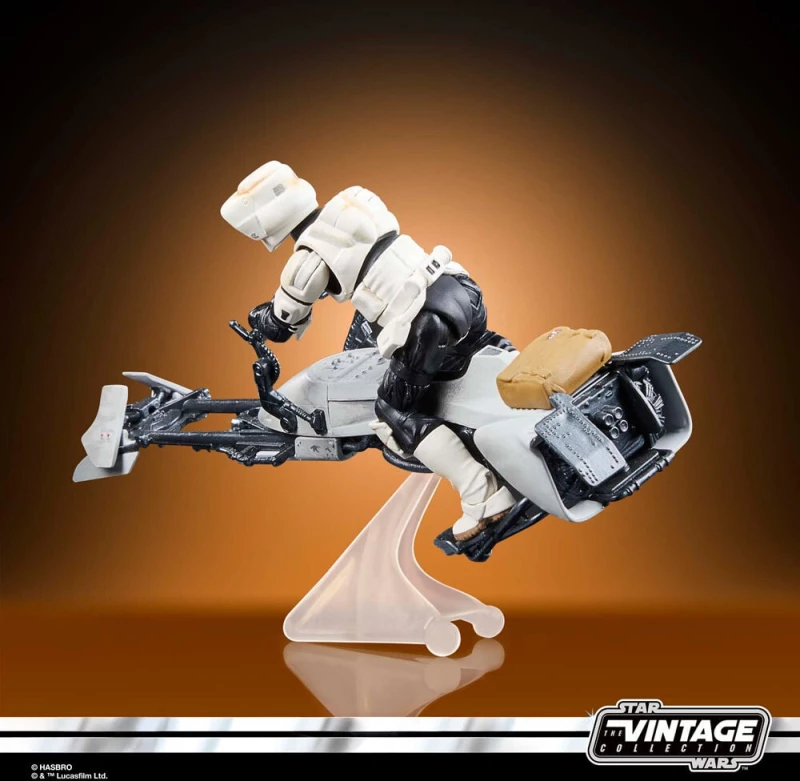 Star Wars the Mandalorian Speeder Bike Scout Trooper & Grogu figure 9cm