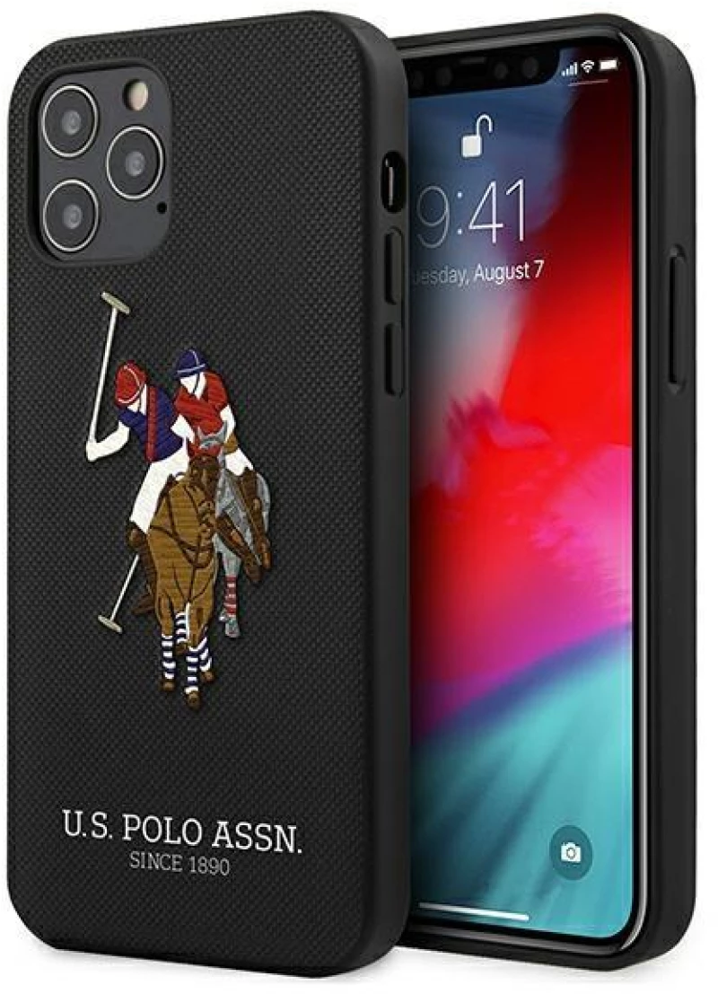 US Polo USHCP12MPUGFLBK iPhone 12/12 Pro 6.1 black / black Polo Embroidery Collection