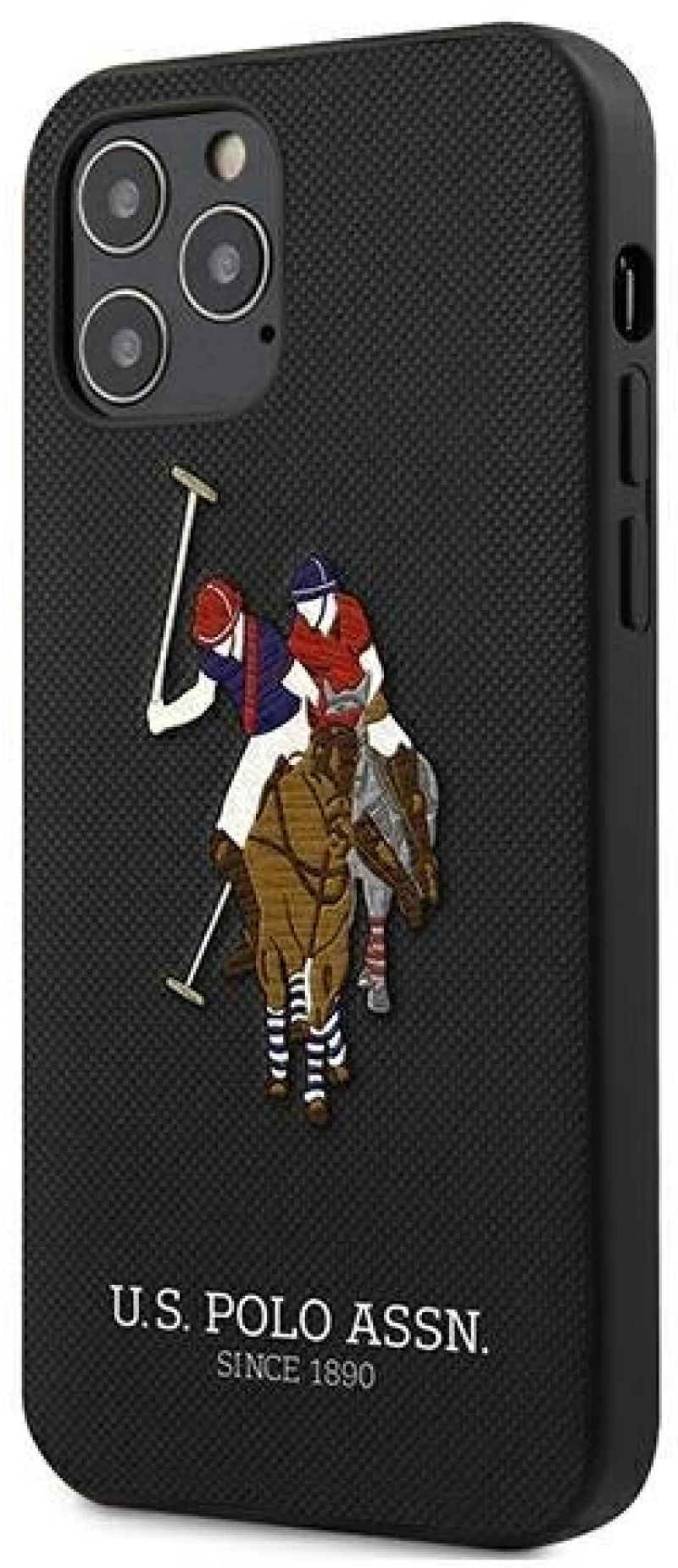 US Polo USHCP12MPUGFLBK iPhone 12/12 Pro 6.1 black / black Polo Embroidery Collection