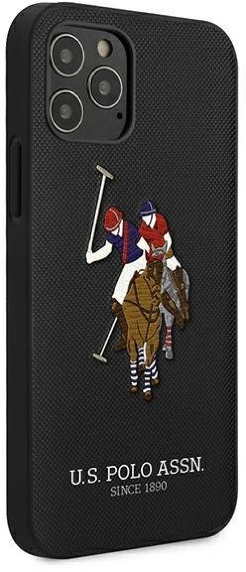 US Polo USHCP12MPUGFLBK iPhone 12/12 Pro 6.1 black / black Polo Embroidery Collection