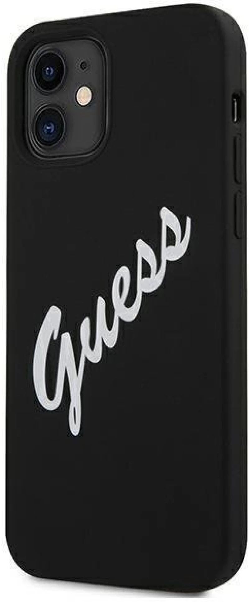 Guess GUHCP12SLSVSBW iPhone 12 mini 5.4 black and white / black white hardcase Silicone Vintage