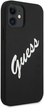 Guess GUHCP12SLSVSBW iPhone 12 mini 5.4 black and white / black white hardcase Silicone Vintage