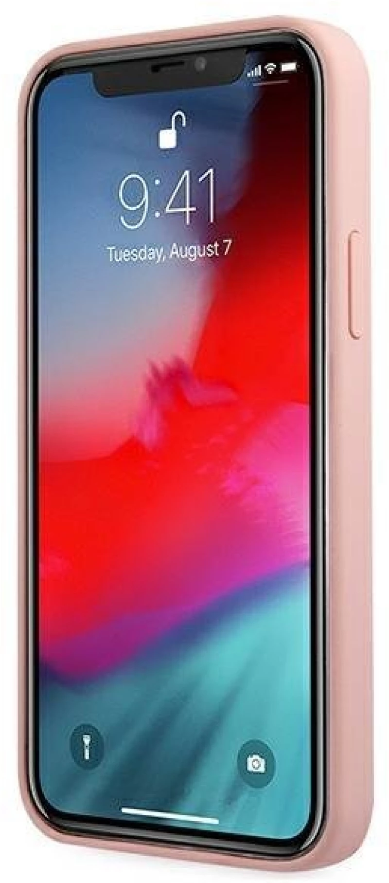 Guess GUHCP12SLSVSPI iPhone 12 mini 5,4 pink / pink hardcase Script Vintage