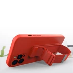 Rope case gel TPU airbag case cover with lanyard for Samsung Galaxy S20 blue