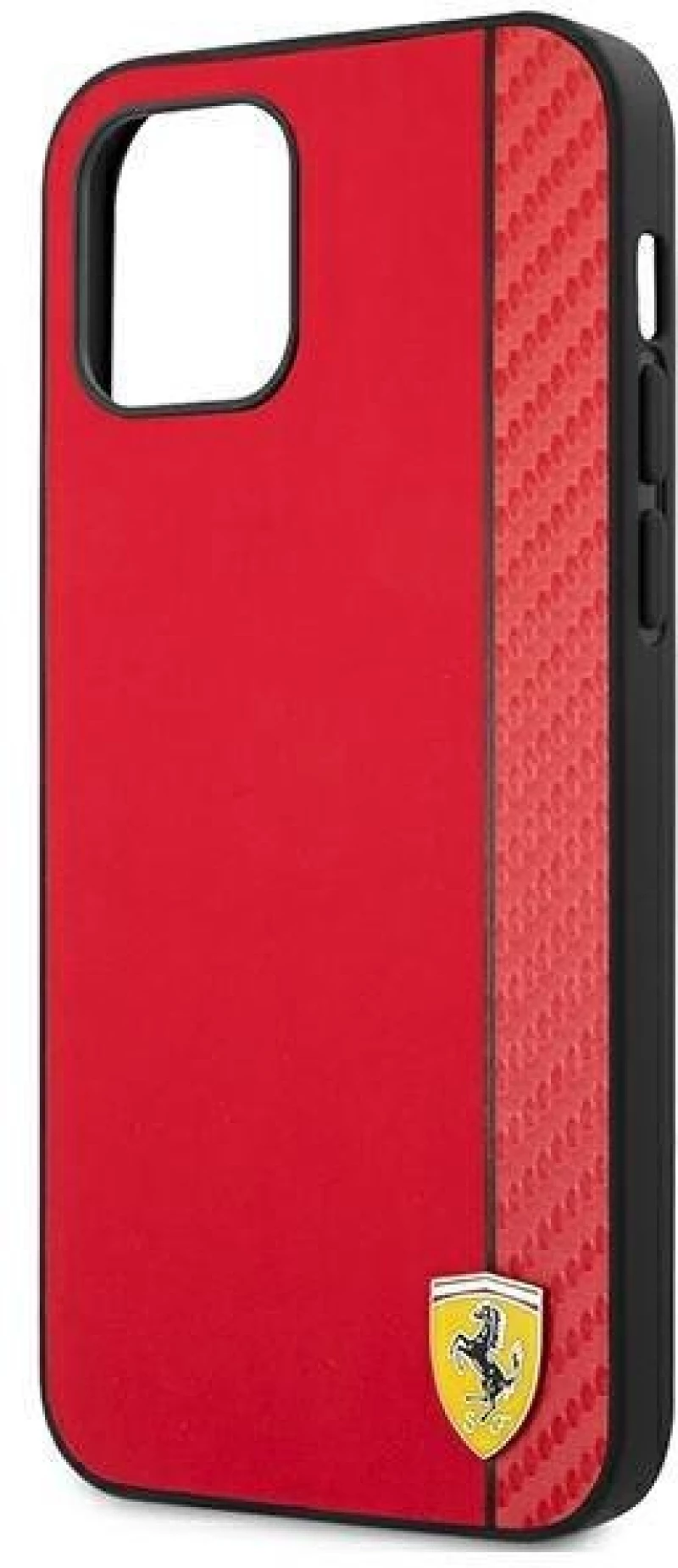 Ferrari FESAXHCP12LRE iPhone 12 Pro Max 6,7" red hardcase On Track Carbon Stripe