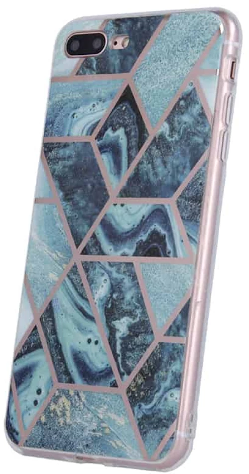 Geometric Marmur Case for iPhone 12 Pro Max 6,7" dark blue