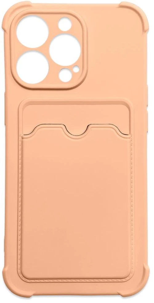 Card Armor Case cover for iPhone 12 Pro card wallet Air Bag armored housing pink
