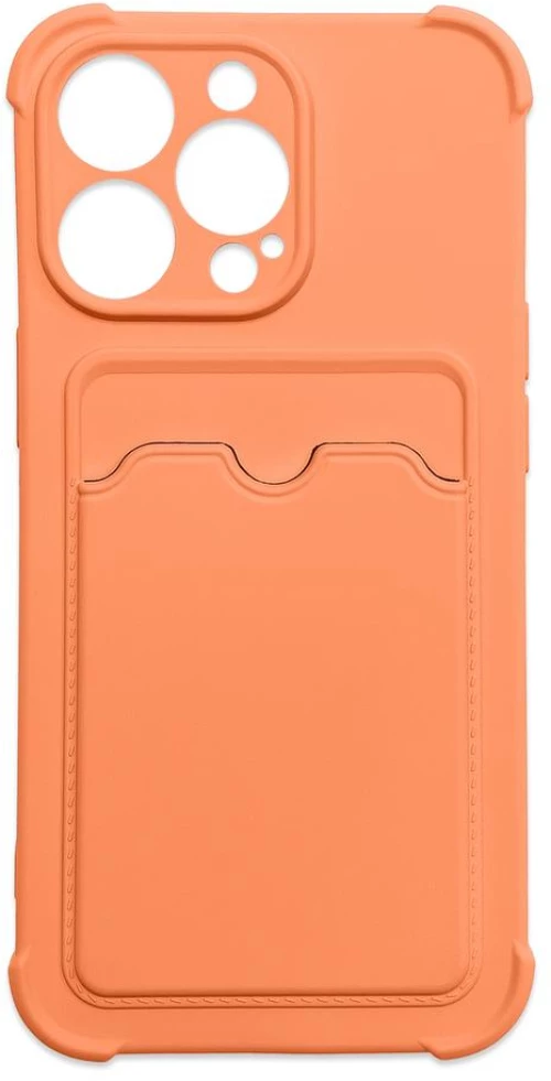 Card Armor Case cover for iPhone 12 Pro Max card wallet Air Bag armored housing orange