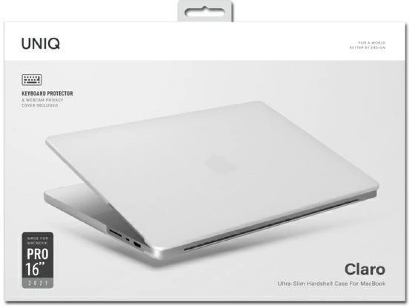 Uniq case Claro MacBook Pro 16 (2021) transparent / dove matte clear